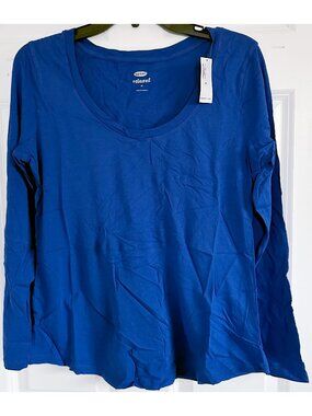NWT Old Navy Long Sleeve Relaxed Scoopneck Tee 596486